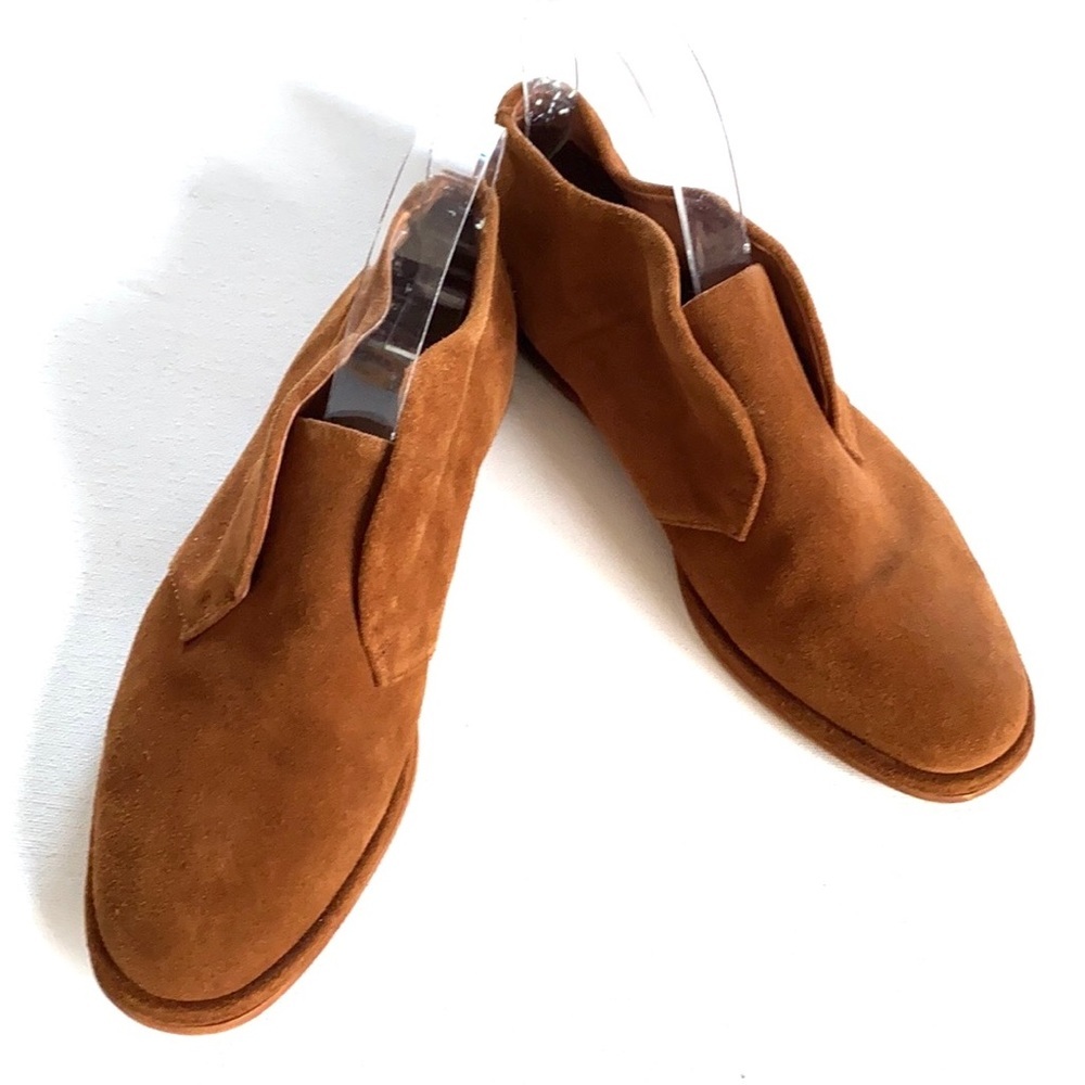 Anthropologie Jeffrey Campbell Tarryton-2 slip on Oxford brown‎ shoes, Size 7M